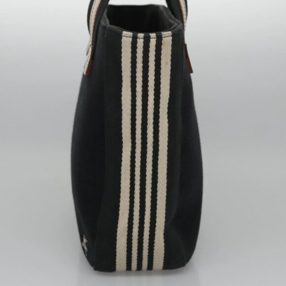 BURBERRY Tote Bag Canvas Black Auth ti2661 - Picture 3 of 15